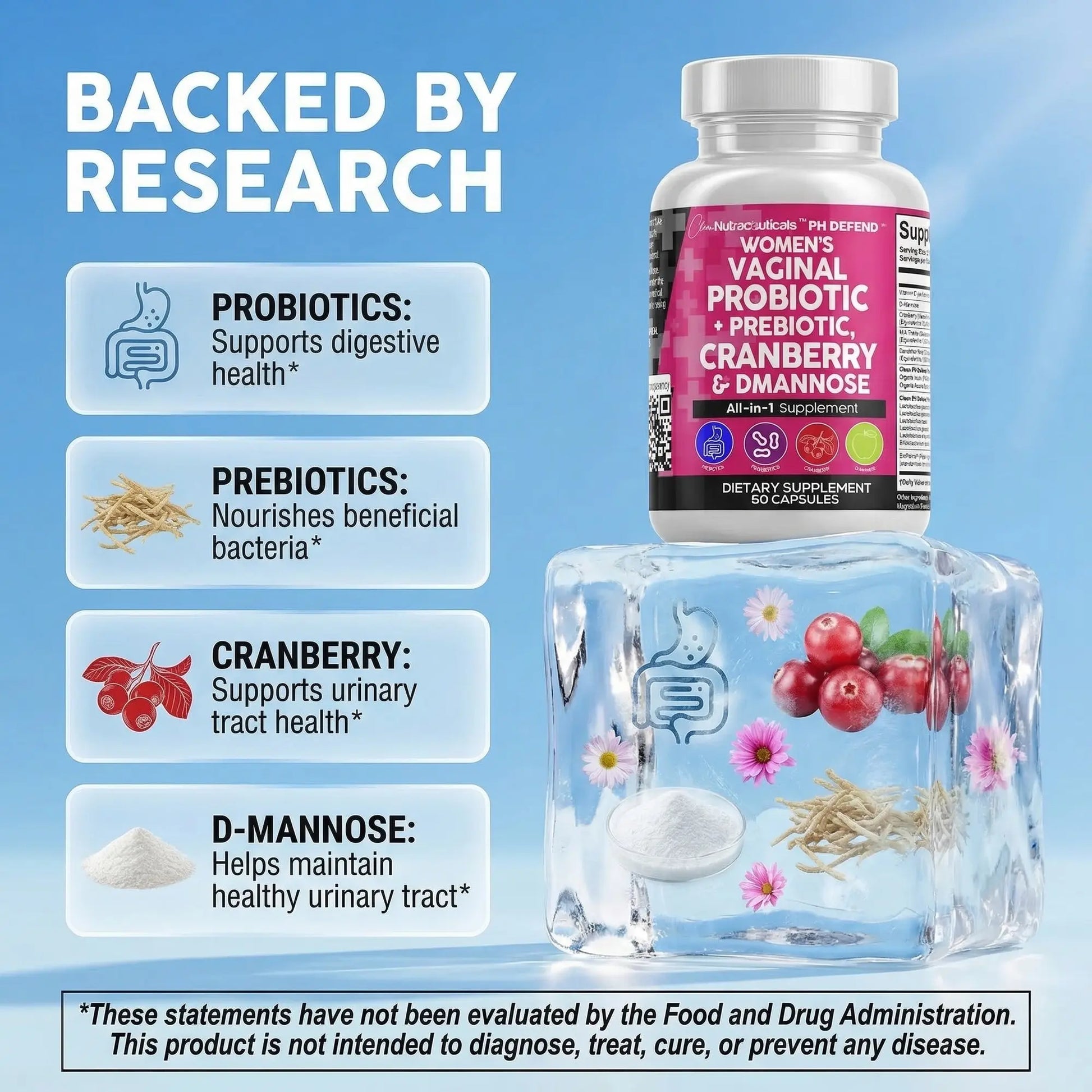 Women'S Vaginal Probiotic + Prebiotics