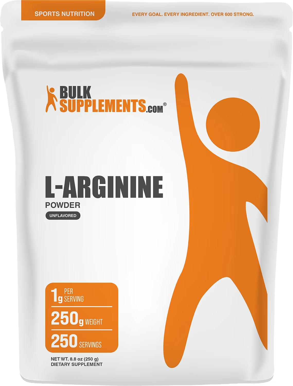 Bulksupplements L-Arginine Powder - Arginine Supplement - Unflavored, 1G per Serving, 5Kg (11 Lbs)